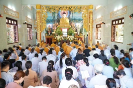 Thời kinh Vu lan tại chùa Châu Hưng