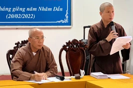 Chư tôn đức Văn phòng Trường Trung cấp Phật học TP.HCM