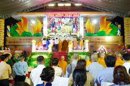 Quang cảnh đại lễ Phật đản Phật lịch 2567 do Ban Trị sự GHPGVN TP.Thủ Đức tổ chức