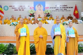 Lễ khai giảng Lớp Sơ cấp Phật học TP.Thủ Đức khóa I (2022-2024)