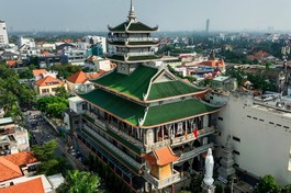 Chùa Kỳ Quang 3 (P.Thảo Điền, TP.Thủ Đức) sau 4 năm trùng tu đã hoàn thiện