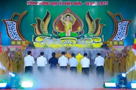 Đại lễ Phật đản Phật lịch 2569 của GHPGVN TP.Thủ Đức được tổ chức tại chùa Thiên Minh vào chiều 15-4-Ất Tỵ (12-5-2025) - Ảnh: Trung Thắng