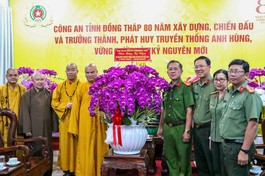 Ban Trị sự GHPGVN tỉnh Đồng Tháp chúc mừng 80 năm Ngày truyền thống Công an Nhân dân Việt Nam