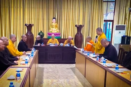 Phiên họp bất thường diễn ra tại trụ sở Văn phòng Ban Trị sự GHPGVN tỉnh Đồng Nai - chùa Tỉnh Hội, P.Trấn Biên