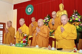 Hội nghị tổng kết năm 2025 của Ban Trị sự GHPGVN tỉnh Đắk Lắk diễn ra tại chùa Sắc tứ Khải Đoan