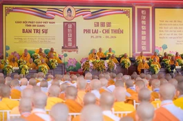 Quang cảnh Lễ khai mạc Đại giới đàn Phi Lai - Chí Thiền do Ban Trị sự GHPGVN tỉnh An Giang tổ chức tại tổ đình Phi Lai (P.Chi Lăng) - Ảnh: Tâm Quý/BGN