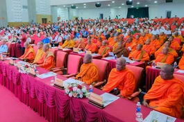 Lãnh đạo tỉnh An Giang tổ chức họp mặt chư Tăng, đồng bào dân tộc Khmer nhân dịp Tết Chôl Chnăm Thmây năm 2026 tại Trung tâm Văn hóa Nghệ thuật tỉnh