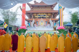 Đại lễ Phật đản Phật lịch 2570 tại chùa Tỉnh Hội (P.Bình Phước) - Ảnh: Đăng Huy