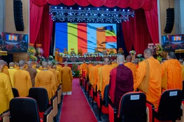 Phiên trù bị Đại hội đại biểu Phật giáo tỉnh An Giang lần thứ I, nhiệm kỳ 2026-2031 - Ảnh: Nguyện Truyền/BGN