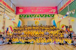 Khóa sinh tham dự khóa sinh hoạt Phật pháp mùa hè “Ươm mầm tuệ giác” lần 3 tại chùa Thiền Kim