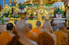 Trưởng lão Hòa thượng Thích Thiện Nhơn thăm, sách tấn chư hành giả an cư tại thiền viện Phước Sơn