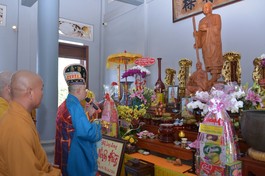 Lễ húy kỵ lần thứ 50 Đại lão Hòa thượng Thích Đạt Thanh (1877-1973), Pháp chủ Giáo hội Tăng-già Nam Việt được tổ chức vào sáng ngày 3-2 tại tổ đình Long Quang (H.Hóc Môn)