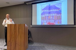 Tối ngày 11-10, tại Trung tâm Thông tin và Văn hóa thuộc Đại sứ quán Nhật Bản tại Việt Nam đã diễn ra buổi thuyết minh với chủ đề mối liên hệ giữa gagaku (nhã nhạc) Nhật Bản và nhạc múa truyền thống Chăm Việt Nam - Ảnh: Lương Hoàng