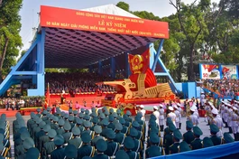 Lễ kỷ niệm 50 năm ngày Giải phóng miền Nam, thống nhất đất nước (30-4-1975 - 30-4-2025) được tổ chức trong không khí long trọng, hào hùng - Ảnh: Văn Phúc