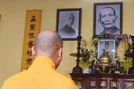 Lễ húy nhật lần thứ 51 cố Trưởng lão Hòa thượng Thích Tôn Bảo (1974 - 2025) đã được trang nghiêm cử hành tại tổ đình Sắc tứ Vu Lan (phường Hải Châu, TP.Đà Nẵng) - Ảnh: T.M