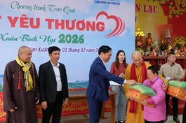 Hành trình “Tết yêu thương Xuân Bính Ngọ 2026” đến với người dân tại hai tỉnh Thái Nguyên và Ninh Bình - Ảnh: Nguyễn Cường