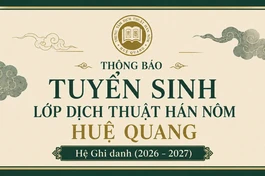 Thông báo tuyển sinh Lớp dịch thuật Hán Nôm Huệ Quang hệ Ghi danh (2026 – 2027) 