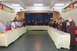 Lễ tổng kết Phật sự năm 2020 của Phật giáo quận 5 tổ chức chiều qua, 7-1