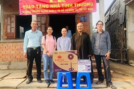 TT.Thích Chơn Tịnh, chùa Thường Quang bàn giao nhà tình thương