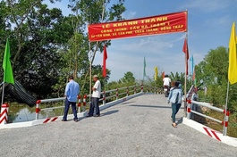 Hòa thượng Thích Như Niệm tài trợ cầu bê-tông tại Đồng Tháp