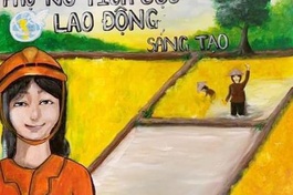 Một Sa-di-ni đoạt giải hội thi vẽ cổ động về phụ nữ