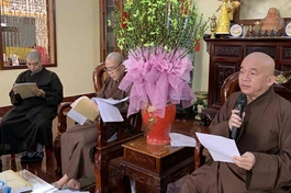 Thượng tọa Thích Nhật Thiện phát biểu khai mạc