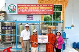 Bàn giao hệ thống máy lọc nước tinh khiết cho cộng đồng
