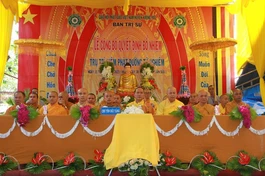 Ban Trị sự GHPGVN huyện Krông Pắc tổ chức lễ công bố quyết định bổ nhiệm niệm Phật đường Từ Nghiêm