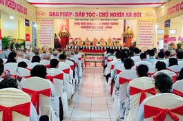 Ban Trị sự GHPGVN quận Ô Môn đã tổ chức Đại hội đại biểu Phật giáo quận Ô Môn nhiệm kỳ 2021-2026