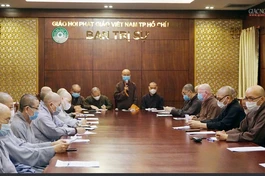  Ban Thư ký Ban Trị sự GHPGVN TP.HCM họp cùng Ban Văn hóa, các ban chuyên môn và Thường trực Ban Trị sự 24 quận huyện 