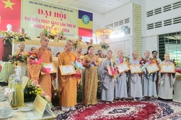 Đại hội đại biểu Phật giáo Mỏ Cày Bắc diễn ra vào ngày 23-4-2021