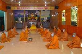 Chư Tăng Hệ phái Khất sĩ trong tỉnh trang nghiêm tổ chức lễ tác pháp An cư kiết hạ Phật lịch 2565