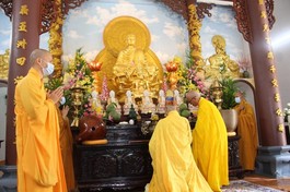 Lễ Cung tiến Giác linh tại chánh điện chùa Dược Sư