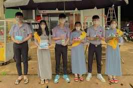 Niềm hạnh phúc của đoàn sinh Gia đình Phật tử trong ngày Đại lễ Vu lan 