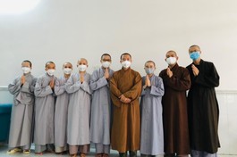 Tình nguyện viên Phật giáo tỉnh Đồng Nai - đợt 1 đang phục vụ tại tuyến đầu chống dịch Covid-19