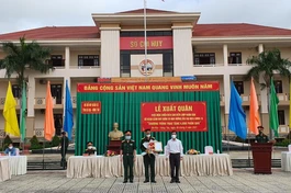 Lễ xuất quân thực hiện chiến dịch cao điểm giúp nhân dân có hoàn cảnh khó khăn do đại dịch Covid-19