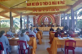 Ban Trị sự GHPGVN quận Ngũ Hành Sơn họp, thảo luận phương án tổ chức Đại hội quận nhiệm kỳ 2021-2026