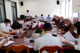 Buổi họp của Ban Tổ chức tại đầu cầu TP.HCM chuẩn bị Đại lễ Kỷ niệm 40 năm thành lập GHPGVN