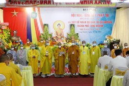 Tân Ban Trị sự Phật giáo TP.Long Khánh ra mắt, phát biểu nhận nhiệm vụ