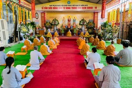 Khóa lễ trì tụng kinh, kỳ siêu đồng bào và chiến sĩ, nhân viên y tế trên địa bàn TP.Biên Hòa hy sinh, tử vong trong đại dịch Covid-19