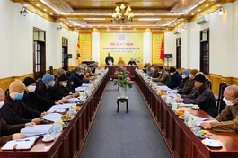 Ban Trị sự GHPGVN tỉnh Nam Định họp, thảo luận chuẩn bị Đại hội đại biểu Phật giáo tỉnh lần X - nhiệm kỳ 2022-2027