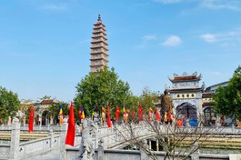 Khuôn viên Trúc Lâm Thiên Trường, nơi tổ chức đại hội