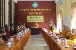 Ban Thường trực Ban Trị sự Phật giáo tỉnh Đồng Nai họp triển khai Phật sự