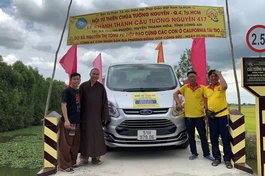 Khánh thành cầu Tường Nguyên 417 tại xã Thạnh Phước - Ảnh: TN