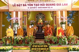 Lễ khởi công tôn tạo ngôi Hải Quang Già Lam - chùa Cau, cơ sở II Khải Đoan