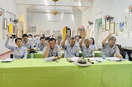 Biểu quyết thông qua nhân sự Phân ban Gia đình Phật tử tỉnh nhiệm kỳ 2022-2027