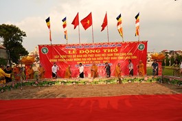 Nghi thức động thổ xây dựng trụ sở Ban Trị sự GHPGVN tỉnh Lạng Sơn