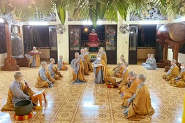 Chư Ni trường hạ Quan Âm tu viện tác pháp an cư Phật lịch 2566