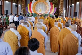 Quang cảnh Đại lễ Phật đản do Ban Trị sự GHPGVN tỉnh Bình Phước tổ chức