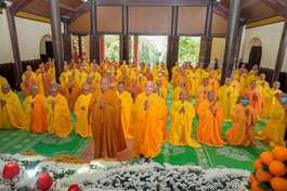 Chư tôn đức Tăng Phật giáo tỉnh Lâm Đồng tác pháp an cư
